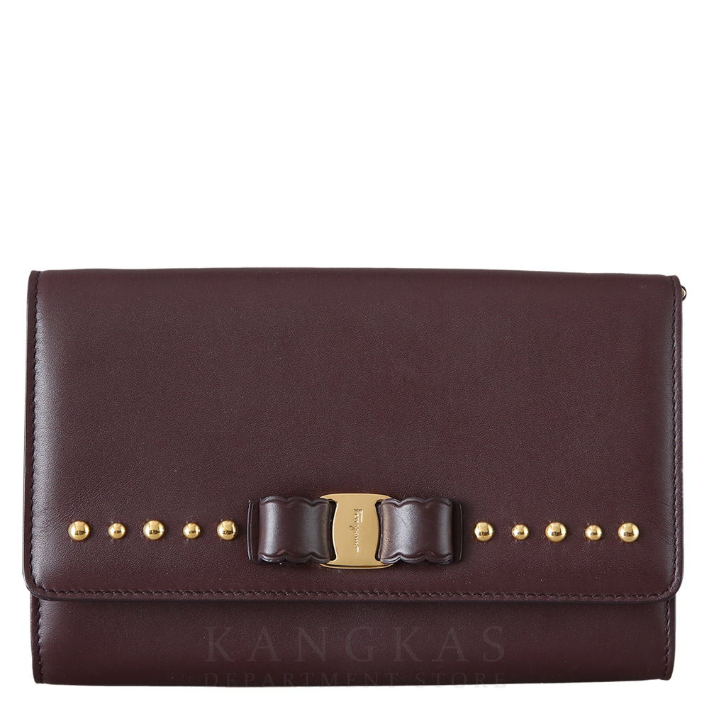 FERRAGAMO(USED)페레가모 간치니 스터드 미니 체인 크로스백